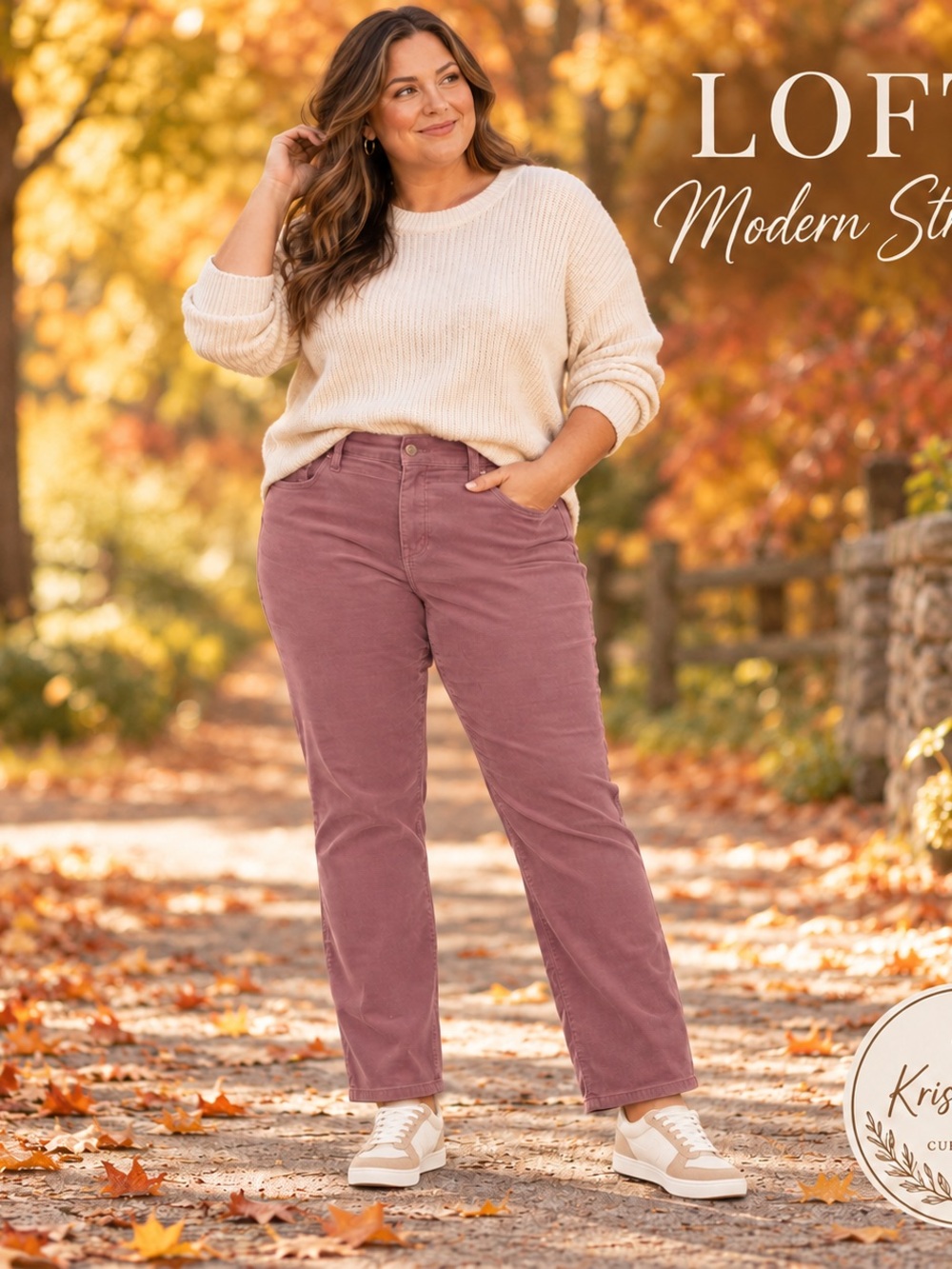 LOFT Modern Straight Corduroy Pants Burgundy Size 14 158-262